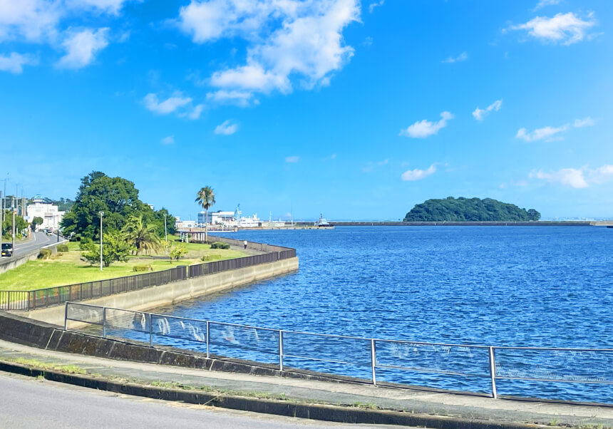 三河湾沿いの写真