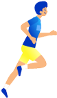 男性が走っているイラスト